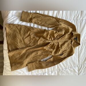Forever 21 Tan Button-Up Dress